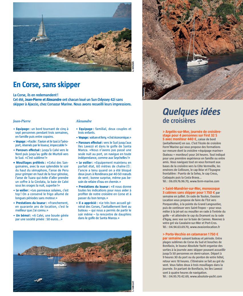 On parle de nous dans Voiles & Voiliers On parle de nous dans Voiles & Voiliers