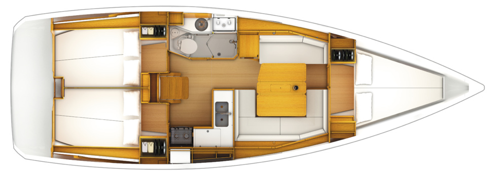 GRIZZLI - SUN ODYSSEY 349 - 2018 - 3 cabines + 1 sdb
